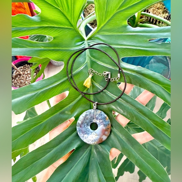 Dendritic Opal necklace - Picture 2 of 8